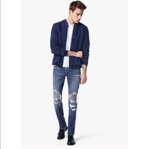 JOES JEANS Slim Distressed Ripped Dark Denim Men’s Jeans Elias